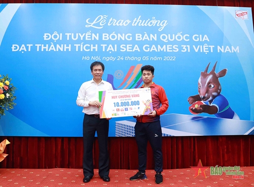 Vinh danh tấm HCV sau 19 năm của bóng bàn Việt Nam